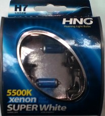 Крушки H7 XENON ефект 5500K 12V/55W SUPER WHITE
Модел:HNGH7
Цена-18лвкт.
